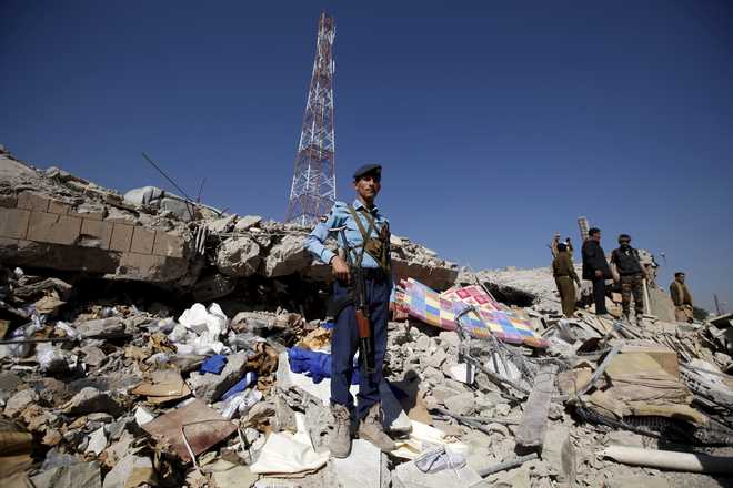 Airstrike hits police facility in Yemen; 26 killed