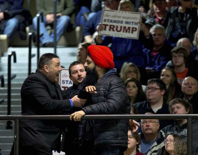 Protesting Sikh removed from Donald Trump’s rally