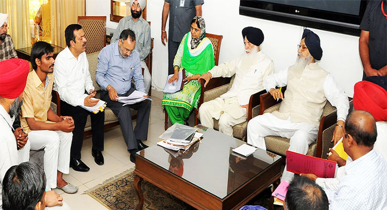 BADAL GIVES NOD TO FILL BACKLOG OF POSTS RESERVED FOR VISUALLY IMPAIRED CANDIDATES