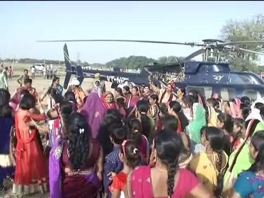 Groom hires helicopter for his ‘baraat’ in Varanasi village