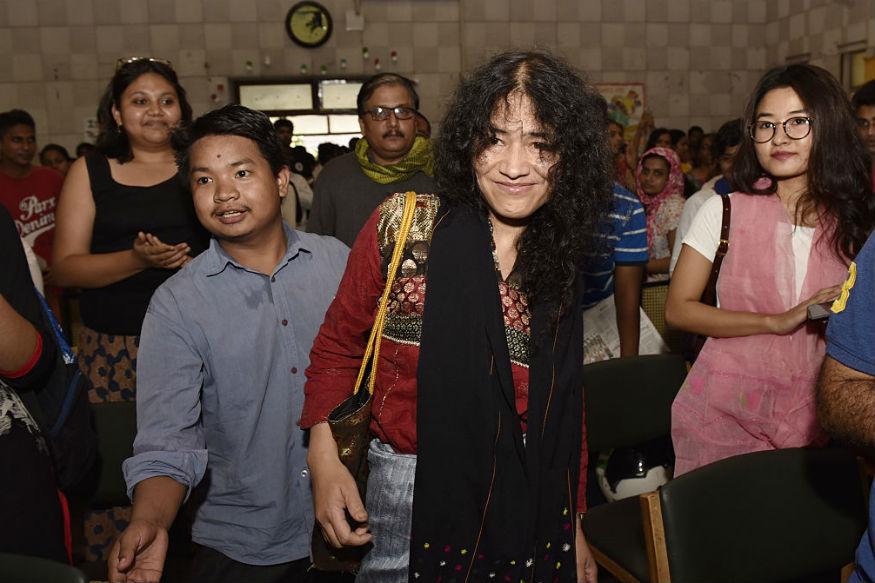 Irom Sharmila Attends Malom Massacre Anniversary for First Time