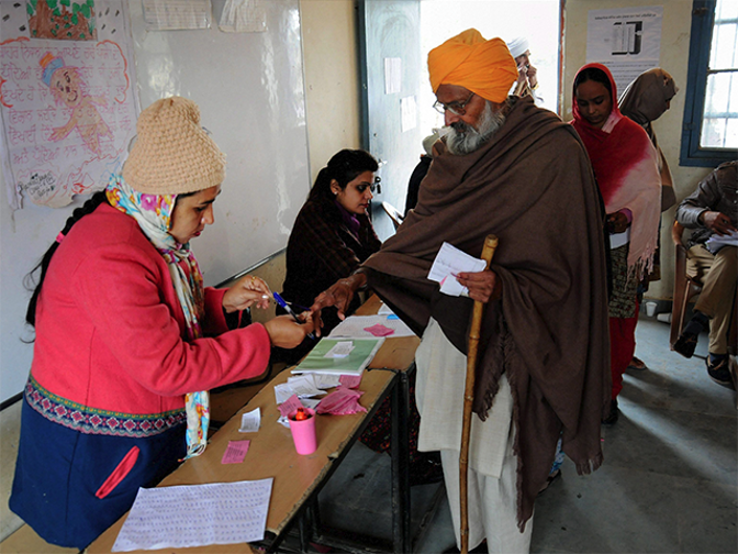 Brisk voting in Punjab repoll at 48 stations