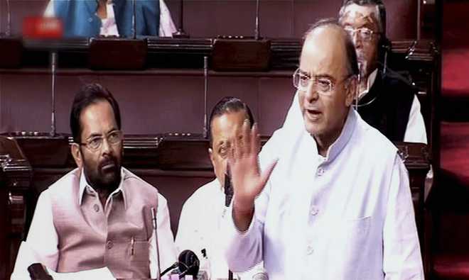 Jaitley introduces four GST bills in Lok Sabha