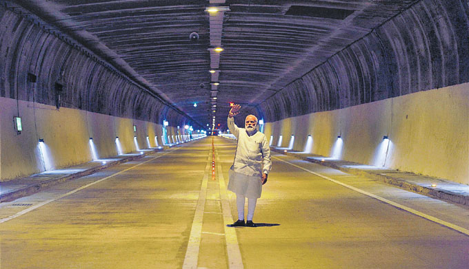 PM Modi inaugurates South-East Asia’s longest tunnel in J&K