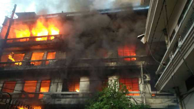 Ludhiana: Major fire breaks out at yarn mill