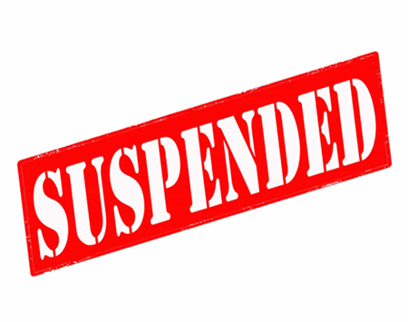 Finance department suspends Senior Assistant on disciplinary grounds