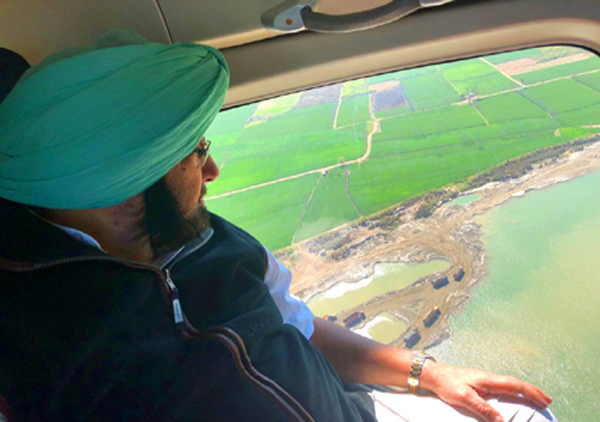MASSIVE CRACKDOWN AFTER PUNJAB CM SPOTS ILLEGAL MINING ON SUTLEJ RIVER BED FROM CHOPPER