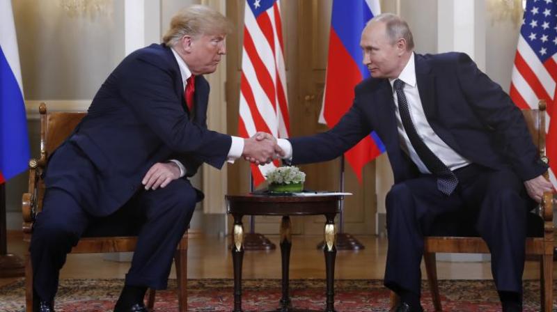 Trump begins summit with Putin, blames hostile ties on US’ past ‘foolishness’