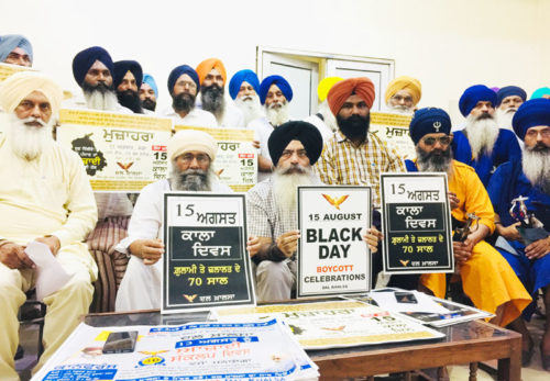 Dal Khalsa: Sikhs should observe Aug 15 as black day