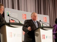 Tory and Ford clash over transit at board of trade debate