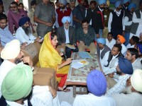 Harsimrat initiates sansad Adarsh Gram Yojana from village Maan