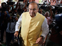 Finance minister Arun Jaitley tables economic survey in Parliment