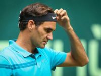 Federer fights for win, Djokovic cruises