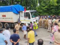 ISRO truck blocked in Kerala; trade union members seek ‘gawking charge’