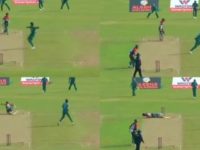 Shaheen Shah Afridi Takes Down Bangladesh Batsman Afif Hossain With A Throw