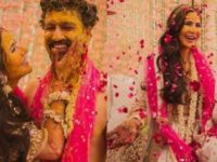 After dreamy wedding pictures, newlyweds Katrina Kaif-Vicky Kaushal’s stunning HALDI PHOTOS break the internet