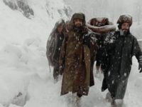 Watch video: Indian Army carries pregnant lady to District Hospital amid heavy snowfall