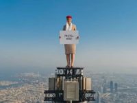 Woman stands atop Burj Khalifa again in new Emirates ad – Watch Viral Video