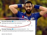 IPL 2022: Krunal Pandya’s Twitter Account HACKED; Culprit to Sell it For Bitcoins