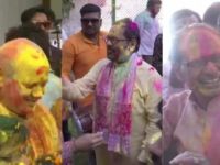 JP Nadda, Harish Rawat to Manish Sisodia: Political leaders play Holi – See Pics