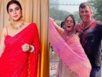 Shraddha Arya Celebrates First Holi With Hubby, Rahul Nagal, Posts Glimpses Of Their Colourful Bash