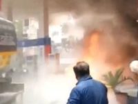 Watch video: Fire breaks out at petrol pump in Indore