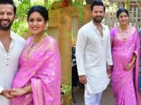 Ishita Dutta blushes as Vatsal Sheth kisses her belly at baby shower; Tanushree, Kajol join | VIDEO