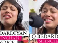 Artist sings O Bedardeya in Shin-chan’s voice in viral video. Internet thinks it is for Naneko Didi