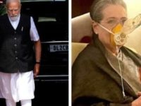 PM Modi walks up to Sonia Gandhi in Parliament, asks about her health