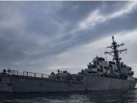 US warship intercepts missiles, drones fired from Yemen ‘potentially’ at Israel
